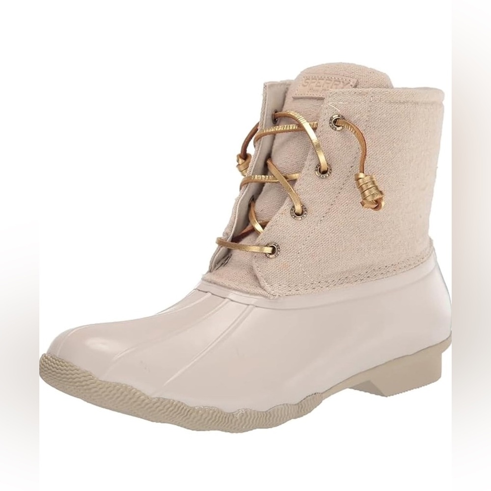 Women’s Sperry Wool Top Sider Duck Boots Lace Up with Side Zipper Size 11